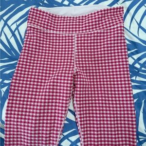 The Upside Pink and White Gingham leggings 1X